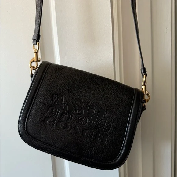 Coach Black Leather Crossbody Bag - Picture 7 of 11